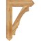 Ekena Millwork Balboa Arts & Crafts Rough Sawn Bracket, Western Red Cedar, 6"W x 28"D x 40"H BKT06X28X40BOA03RWR - alternate 3
